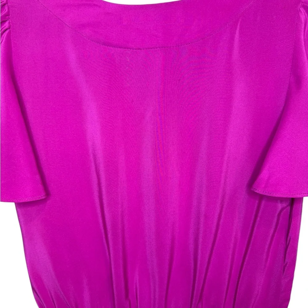 Amanda Uprichard 100% Silk size Small in a bright fuchsia - Picture 7 of 12